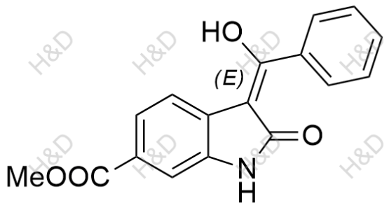 (E)-methyl 3-(hydroxy(phenyl)methylene)-2-oxoindoline-6-carboxylate	尼达尼布杂质27	