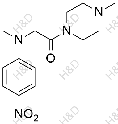 2-(methyl(4-nitrophenyl)amino)-1-(4-methylpiperazin-1-yl)ethanone	尼达尼布杂质44	