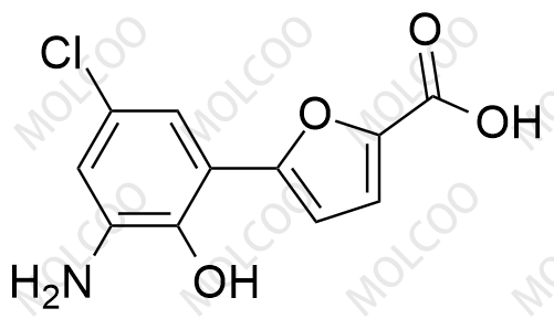 5-(3-氨基-5-氯-2-羟基苯基)呋喃-2-羧酸