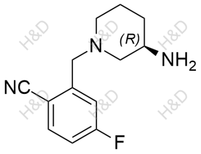 (R)-2-((3-aminopiperidin-1-yl)methyl)-4-fluorobenzonitrile	曲格列汀杂质22