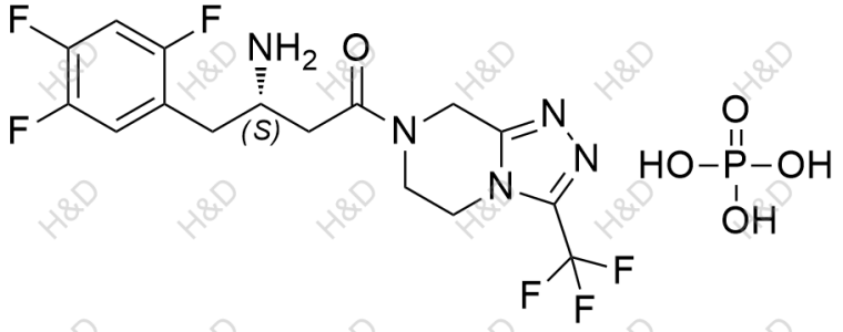 Sitagliptin EP Impurity A(Phosphate)	西格列汀EP杂质A(磷酸盐)	823817-58-9