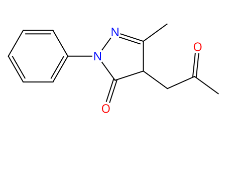 2,4-Dihydro-5-methyl-4-(2-oxopropyl)-2-phenyl-3H-pyrazol-3-one