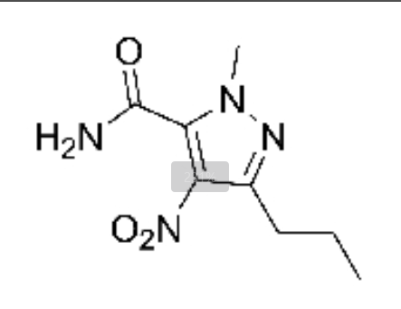 1-甲基-4-硝基-3-丙基-(1H)-吡唑-5-甲酰胺