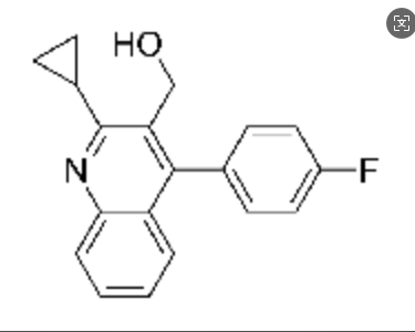 2-环丙基-4-(4-氟苯基)-3-喹啉甲醇