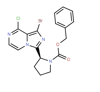 (S)-2-(1-溴-8-氯咪唑并[1,5-a]吡嗪-3-基)吡咯烷-1-羧酸苄酯