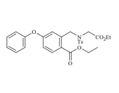2-[(甲氧基羰基乙基)(甲苯-4-磺酰)氨基]甲基-4-苯氧基苯甲酸乙酯