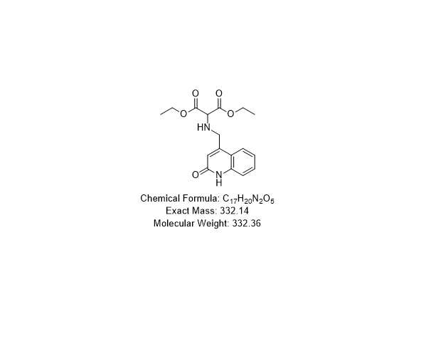 Propanedioic acid, 2-[[(1,2-dihydro-2-oxo-4-quinolinyl)methyl]amino]-, 1,3-diethyl ester