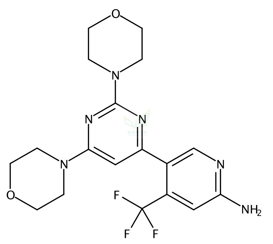 5-[2,6-二(4-吗啉基)-4-嘧啶基]-4-(三氟甲基)-2-吡啶胺 944396-07-0