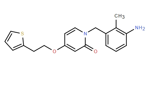 1-(3-AMINO-2-METHYLBENZYL)-4-(2-(THIOPHEN-2-YL)ETHOXY)PYRIDIN-2(1H)-ONE