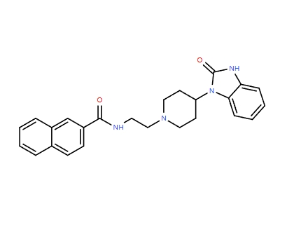 N-(2-{4-[2-OXO-2,3-DIHYDRO-1H-BENZO(D)IMIDAZOL-1-YL]PIPERIDIN-1-YL}ETHYL)-2-NAPHTHAMIDE;VU0155056