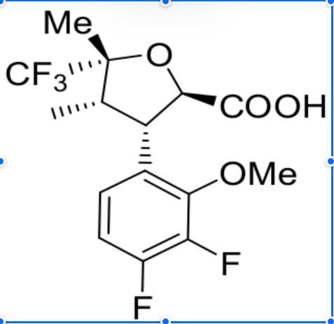 (2R,3S,4S,5R)-3-(3,4-二氟-2-甲氧基苯基)-4,5-二甲基-5-(三氟甲基)四氢呋喃-2-羧酸