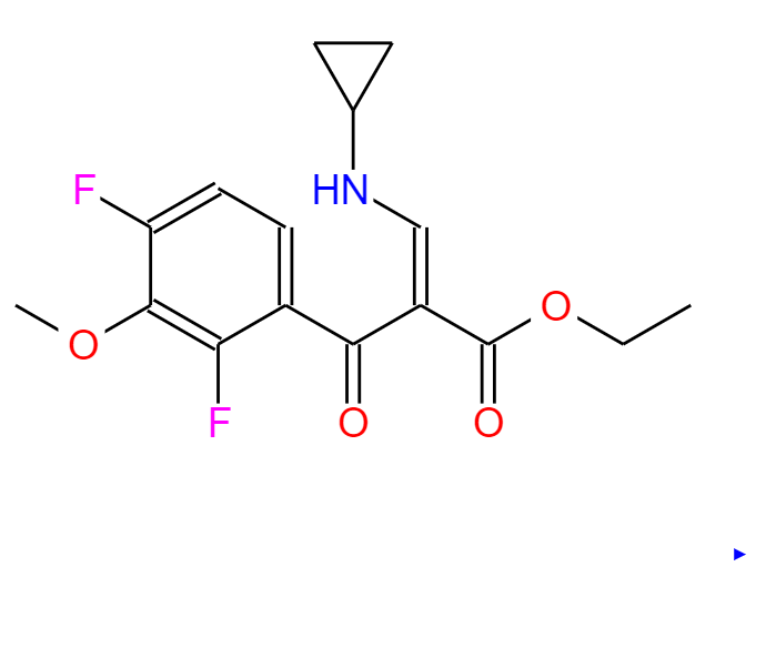 α-[(环丙基氨基)亚甲基]-2,4-二氟-3-甲氧基-β-氧代-苯丙酸乙酯