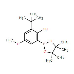 2-(叔丁基)-4-甲氧基-6-(4，4，5，5-四甲基-1，3，2-二氧硼杂环戊烷-2-基)苯酚