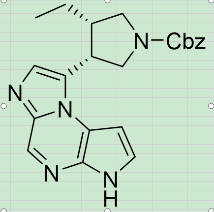 (3S,4R)-3-乙基-4-(3H-咪唑并[1,2-A]吡咯并[2,3-E]吡嗪-8-基)吡咯烷-1-羧酸苄酯