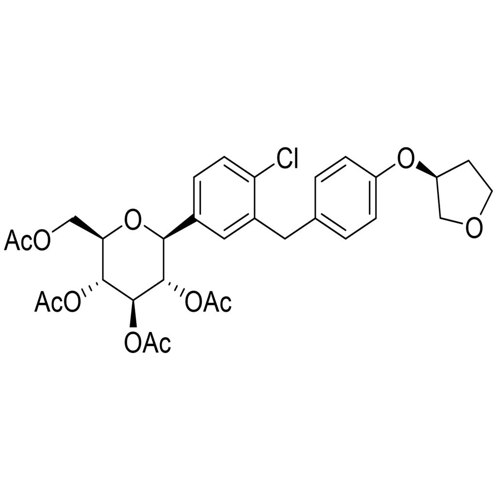 (1S)-1,5-脱水-2,3,4,6-四-O-乙酰基-1-C-[4-氯-3-[[4-[[(3S)-四氢呋喃-3-基]氧基]苯基]甲基]苯基]-D-葡萄糖醇