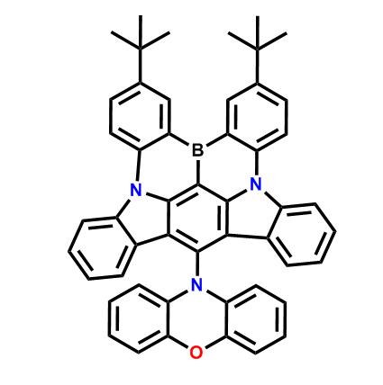 10-（2,16-二叔丁基-4b，13b-二氮杂-17b-硼苯并[a]苯并[3,4]芴并[9,1,2-efg]乙酰基-9-基）-10H-吩恶嗪