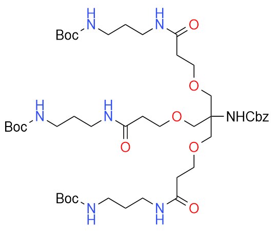 3,3'-[[2-(CBZ-氨基)-2-[[3-[[3-(BOC-氨基)丙基]氨基]-3-氧代丙氧基]甲基]丙烷-1,3-二基]双(氧基)]双[N-[3-(BOC-氨基)丙基]丙酰胺]