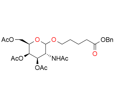 5-[[3,4,6-三-O-乙酰基-2-(乙酰氨基)-2-脱氧-β-D-吡喃半乳糖基]氧基]戊酸苄酯