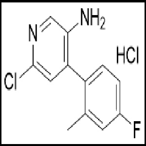 6-氯-4-(4-氟-2-甲基苯基)-3-吡啶胺,盐酸盐(1:1)