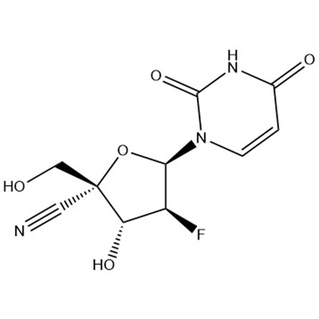 1,2-Dideoxy-1-(3,4-dihydro-2,4-dioxo-1(2H)-pyrimidinyl)-2-fluoro-4-C-(hydroxymethyl)-α-L-xylofuranurononitrile