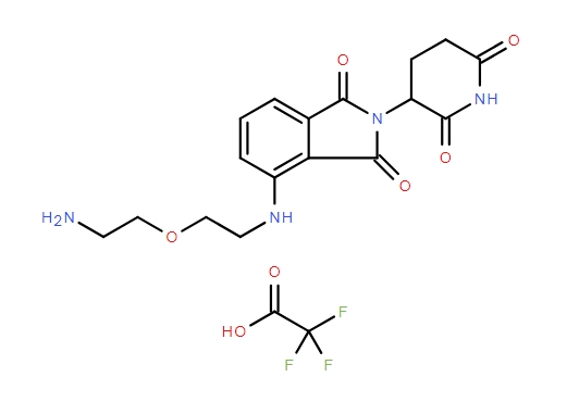 1H-Isoindole-1,3(2H)-dione, 4-[[2-(2-aminoethoxy)ethyl]amino]-2-(2,6-dioxo-3-piperidinyl)-, 2,2,2-tr