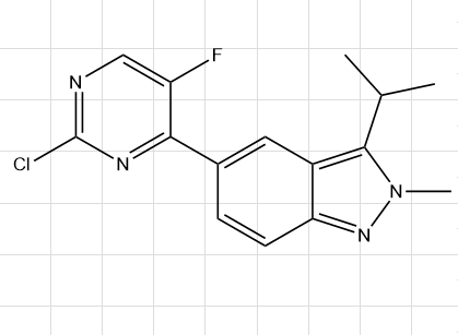 5-(2-chloro-5-fluoropyrimidin-4-yl)-3-isopropyl-2-methyl-2H-indazole