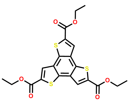 benzo-(1,2;3,4;5,6)-tris(thiophene-2’-carboxylic acid ethyl ester)；28909-27-5