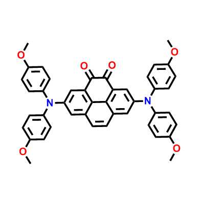 2,7-bis(bis(4-methoxyphenyl)amino)pyrene-4,5-dione；2390418-66-1