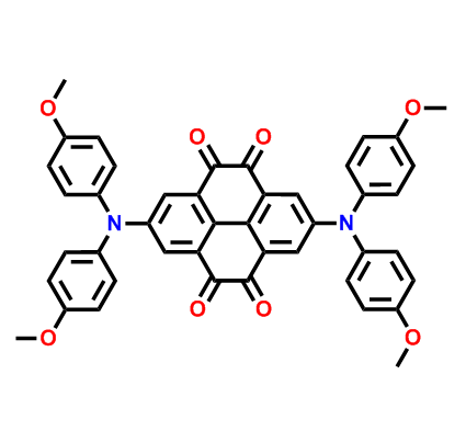 2,7-bis(bis(4-methoxyphenyl)amino)pyrene-4,5,9,10-tetraone；2802435-67-0