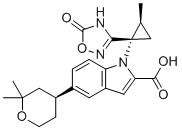 CAS 登录号：2212021-83-3, 5-((S)-2,2-二甲基四氢-2H-吡喃-4-基)-1-((1S,2S)-2-甲基-1-(5-氧代-4,5-二氢-1,2,4-恶二唑-3-基)环丙基)-1H-吲哚-2-羧酸