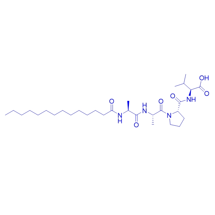 抑制金属蛋白酶多肽{Myristoyl-Ala}-APV/1616261-46-1/Myristoyl tetrapeptide Ala-Ala-Pro-Val