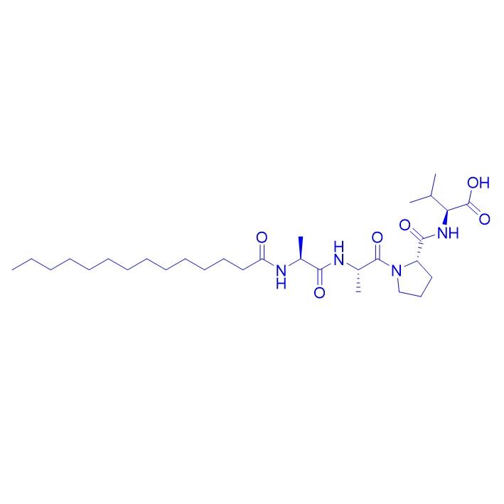 Myristoyl tetrapeptide Ala-Ala-Pro-Val 1616261-46-1.png