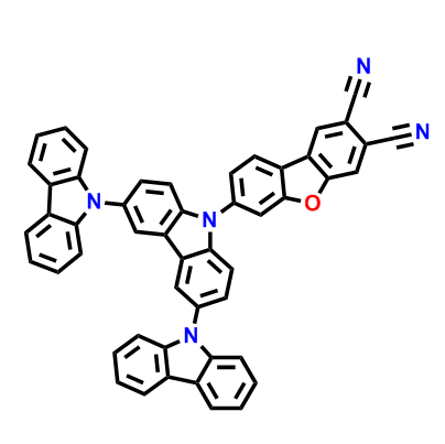 7-(9'H-[9,3':6',9''-tercarbazol]-9'-yl)dibenzo[b,d]furan-2,3-dicarbonitrile；2593379-18-9