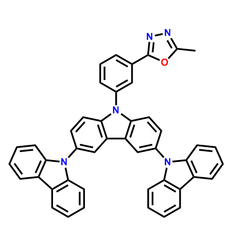 2-(3-(6-(9H-carbazol-9-yl)-9H-3,9'-bicarbazol-9-yl)phenyl)-5-methyl-1,3,4-oxadiazole