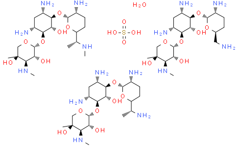 庆大霉素硫酸盐 USP级，590u/mg 1405-41-0