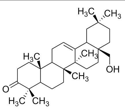 28-hydroxy-12-olenaen-3-one：C30H48O2