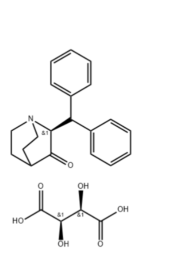 (S)-2-苯甲酰奎宁-3-酮(2R,3R)-2,3-二羟基琥珀酸盐