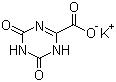 CAS 登录号：2207-75-2, 氧嗪酸钾, 1,4,5,6-四氢-4,6-二氧-1,3,5-三嗪-2-羧酸钾