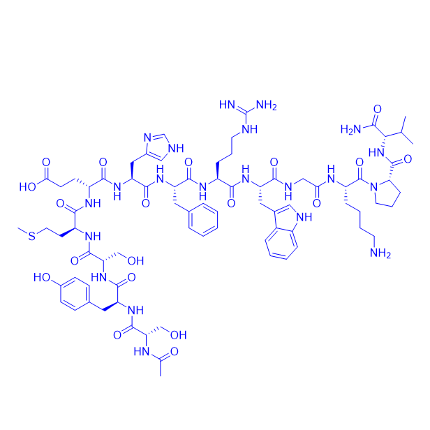 a-MSH, amide/581-05-5/黑素细胞肽a-MSH,amide；α-Melanocyte-Stimulating Hormone