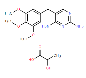 5-(3,4,5-三甲氧基苄基)嘧啶-2,4-二胺 2-羟基丙酸盐