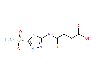 4-[[5-(氨基磺酰基)-1,3,4-噻二唑]氨基]-4-氧丁酸