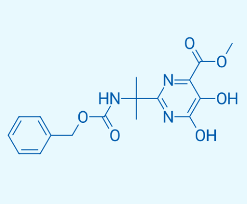 2-(2-(苄氧基羰基氨基)丙-2-基)-5-羟基-6-氧代-1,6-二氢嘧啶-4-甲酸甲酯  519032-08-7