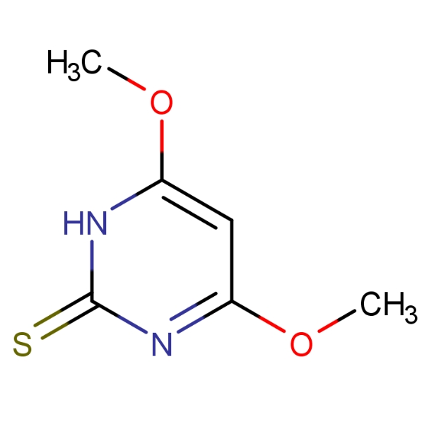 4,6-二甲氧基-2-巯基嘧啶  57235-35-5  4,6-Dimethoxy-2-mercaptopyrimidine