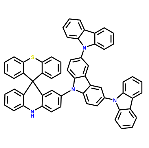 2-(9'H-[9,3':6',9''-tercarbazol]-9'-yl)-10H-spiro[acridine-9,9'-thioxanthene]；2374980-92-2