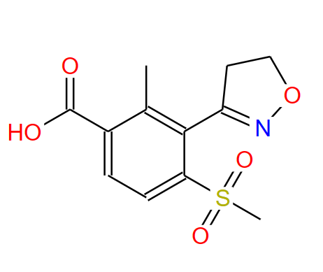 3-(4,5-二氢-3-异恶唑基)-2-甲基-4-(甲基磺酰基)苯甲酸