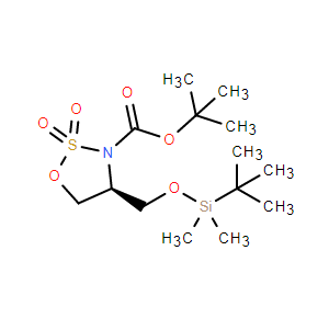 (S)-4-(((叔丁基二甲基硅烷基)氧基)甲基)-1,2,3-氧杂噻唑烷-3-羧酸叔丁酯 2,2-二氧化物