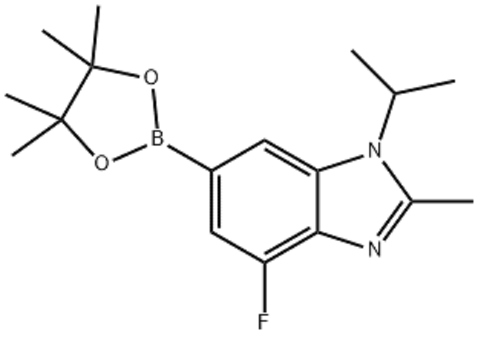 4-氟-2-甲基-1-(异丙基)-6-(4,4,5,5-四甲基-1,3,2-二氧杂环己硼烷-2-基)-1H-苯并咪唑