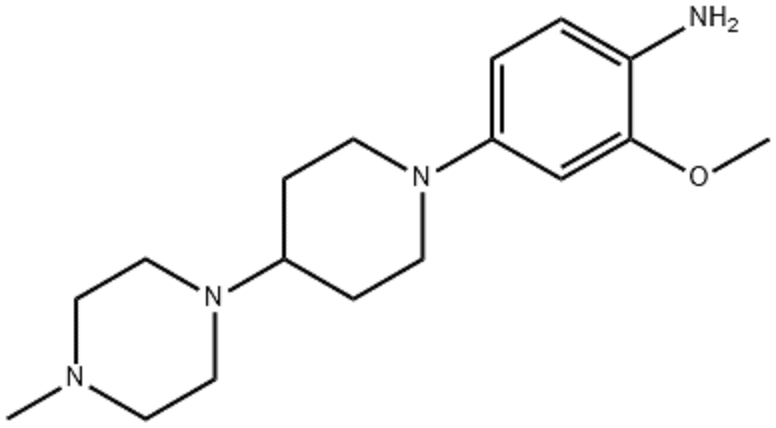 2-甲氧基-4-[4-(4-甲基-1-哌嗪基)-1-哌嗪基]-盐酸苯胺