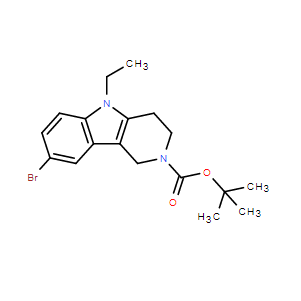 8-溴-5-乙基-1,3,4,5-四氢-2H-吡啶并[4,3-b]吲哚-2-羧酸叔丁酯