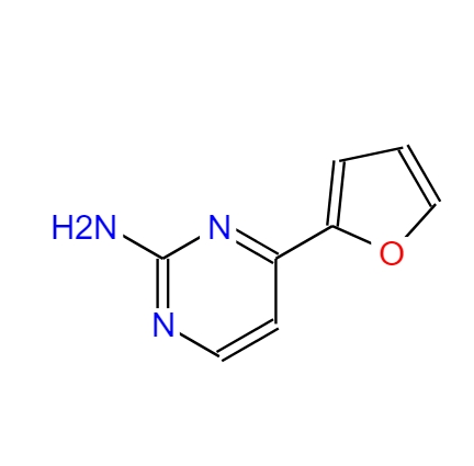 4-(2-呋喃基)嘧啶-2-胺，按需分装！